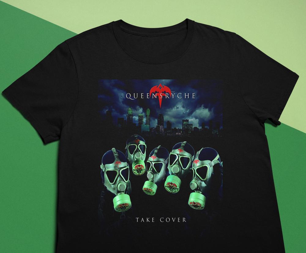 

Take Cover By Queensryche Band Cotton Black Full Size Unisex Classic Shirt TR282 Unisex T-Shirt S