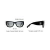Chanel Rectangle Sunglasses With Logo Unisex sunglasses Black CH5507A-C622S8