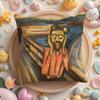 Edvard Munch The Scream Abstract Cushion Cover Plush Fabric Soft Double-Sided Printed Sofa Warm Winter Home Gift Pillow Cover