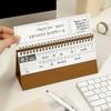 Creative 2027 Desktop Calendar Thick Paper Time Manegement Organizers  Desktop Decoration