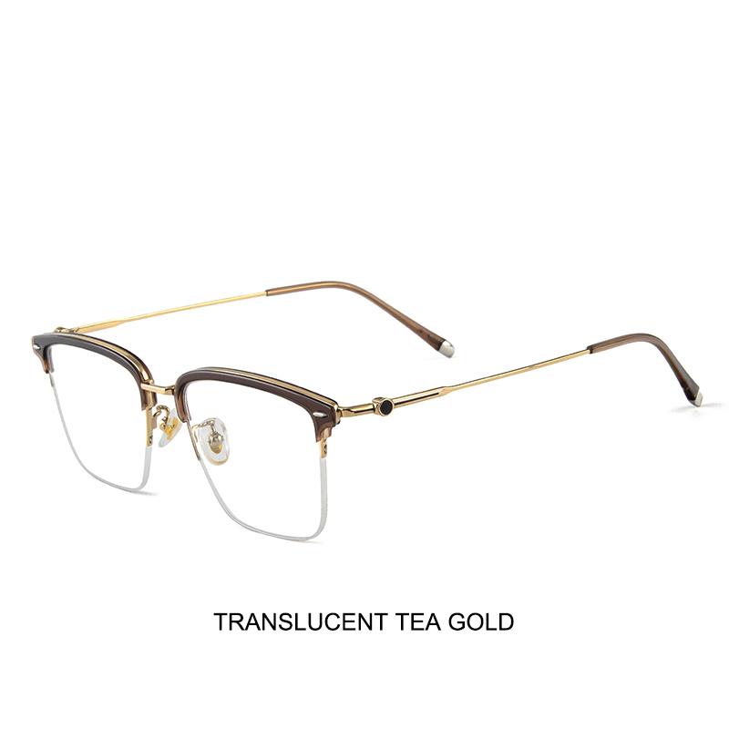 

Craftsmanship Titanium Glasses Frames Men s Bold Browline Eyeglasses Trendy Eyewear Women s Vintage Fashion Spectacles