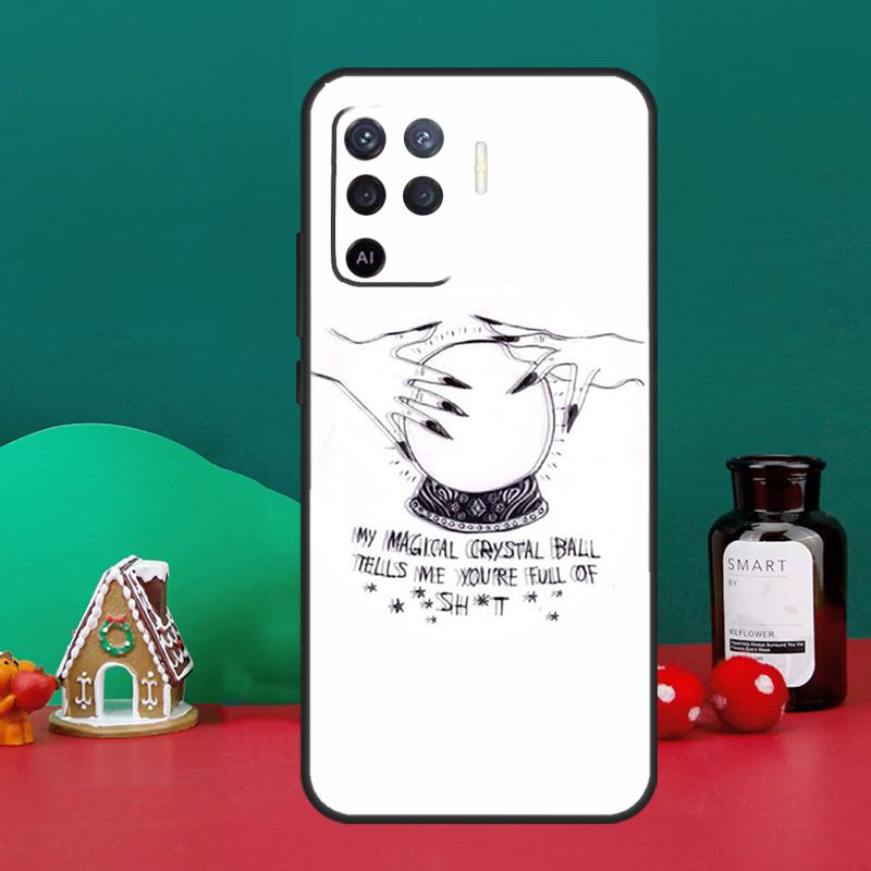 Witch Aesthetic Art For OPPO A79 A74 A94 A58 A78 A98 A5 A9 A53 A52 A72 A15 A17 A77 A16 A76 A96 A57S A54S Case