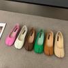 Bailamos Women Flats Summer Fashion Split Toe Ballet Shoes Slip On Ballerinas Korean Style Soft Slip On Loafers