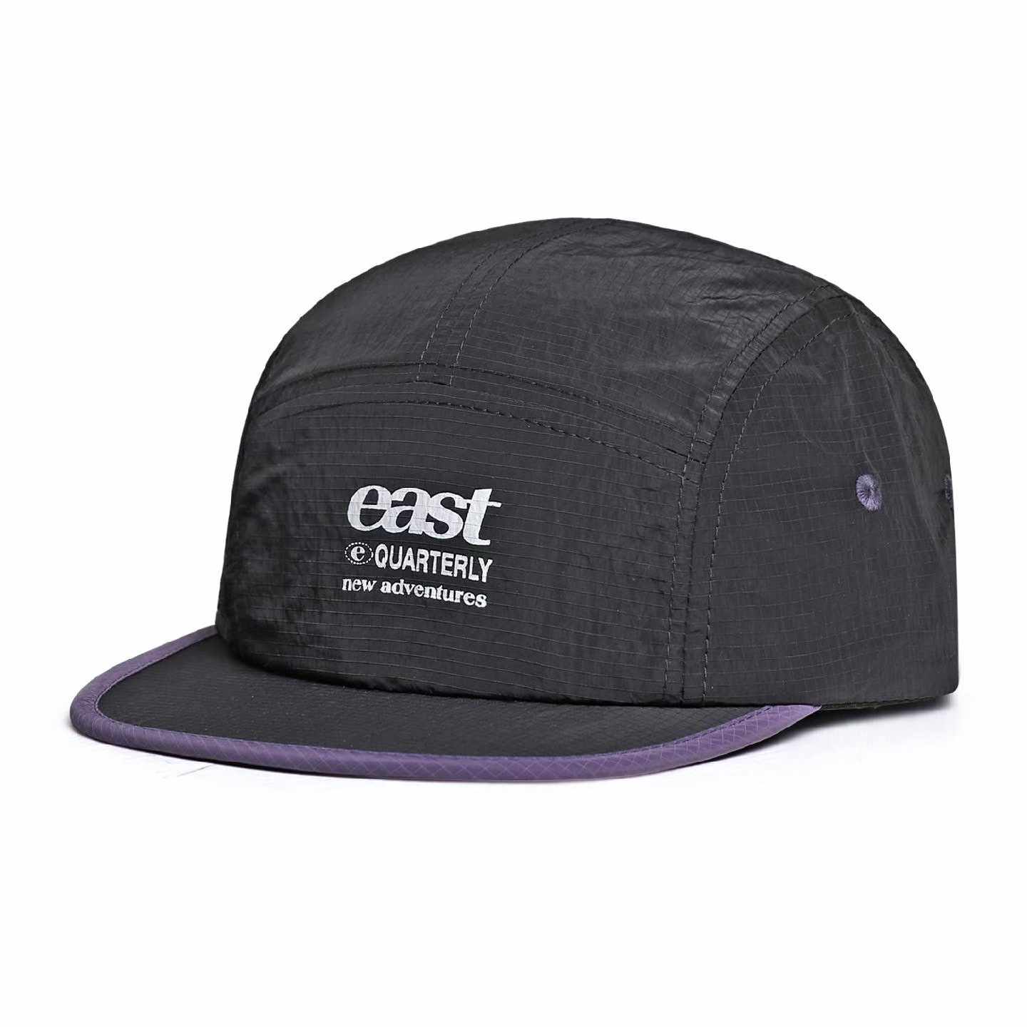

Quick Dry 5 Panel Cap Men Women Lightweight Breathable Camper Hat Outdoor Hiking Running Baseball Caps Contrast Color Flat Brim 54-59 чёрный