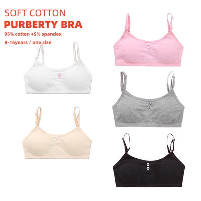 Young Girls Bra Cotton Training Bra Teenagers Lingerie Underwear 8-14Years