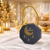 10Pcs Satin Ribbon Bow Eid and Ramadan Gift Boxes Gold Stamping Portable Eid Gift Box Simple DIY Gift Packaging Bags