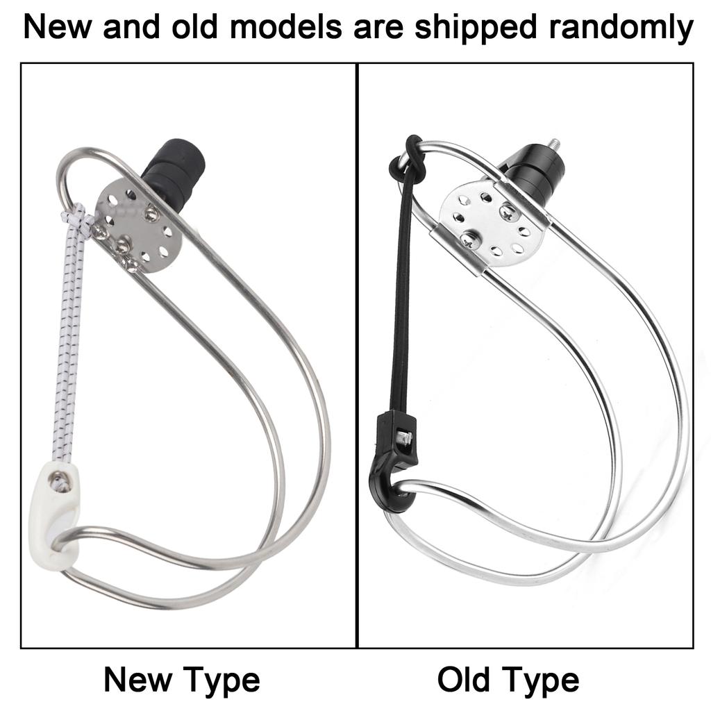 4.5in Stainless Steel Lifebuoy Ring Bracket Horseshoe Holder for Marine Boat Ship Accessories