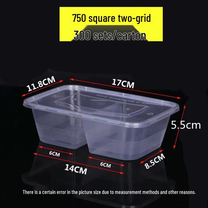 

Disposable Rectangular Plastic Lunch & Takeout Containers