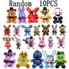 1 10 Pièces Mignonnes Peluches de Dessin Animé Poupées Personnages de Jeux Animaux en Peluche Cadeaux