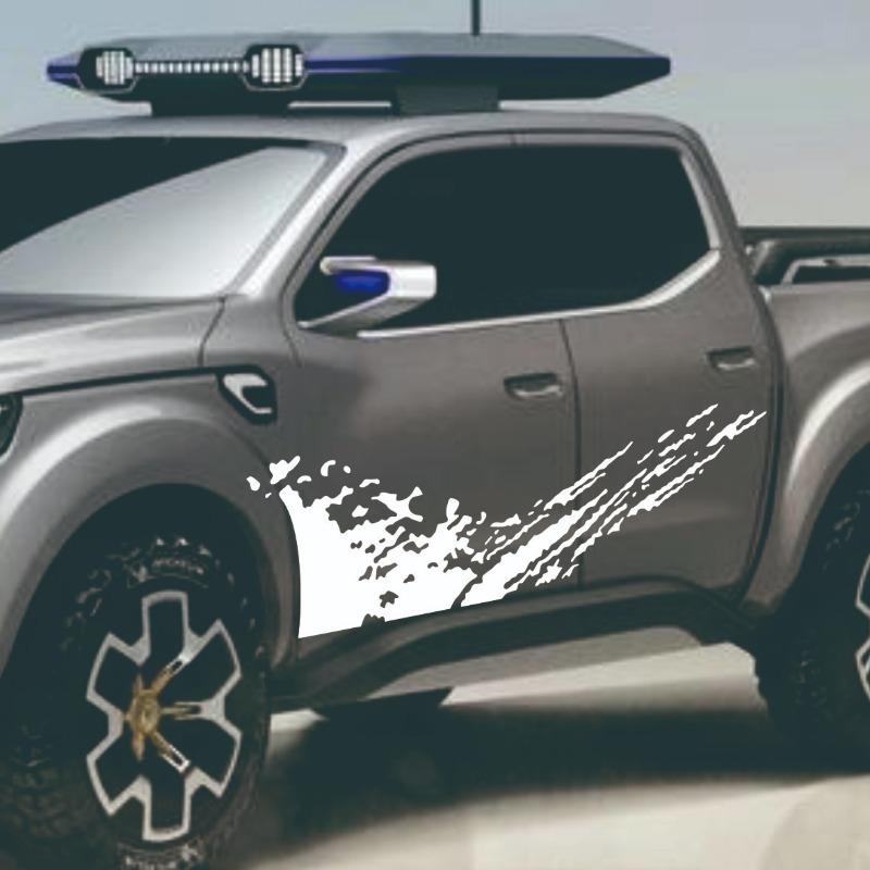For Renault Duster Oroch Pickup Door Side Stickers | Truck Graphics Splash Grunge Decor Decals | Trunk Vinyl Covers | Auto Acces