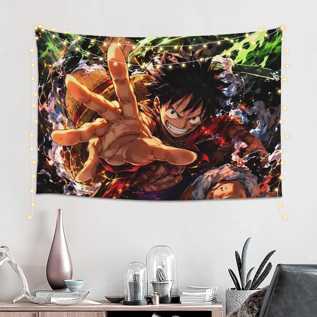 Cutecore Anime One Pieces Tapestry Bedroom Decoration Wall Hanging Blanket Tapestry Cool Stuff For Room