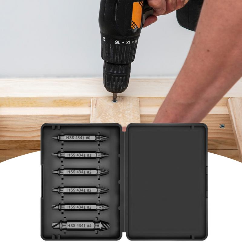 Damaged Screw Extractor Set Precision Bolt Remover Ergonomic Screw Extractor For Car Repair Mechanical Work Construction