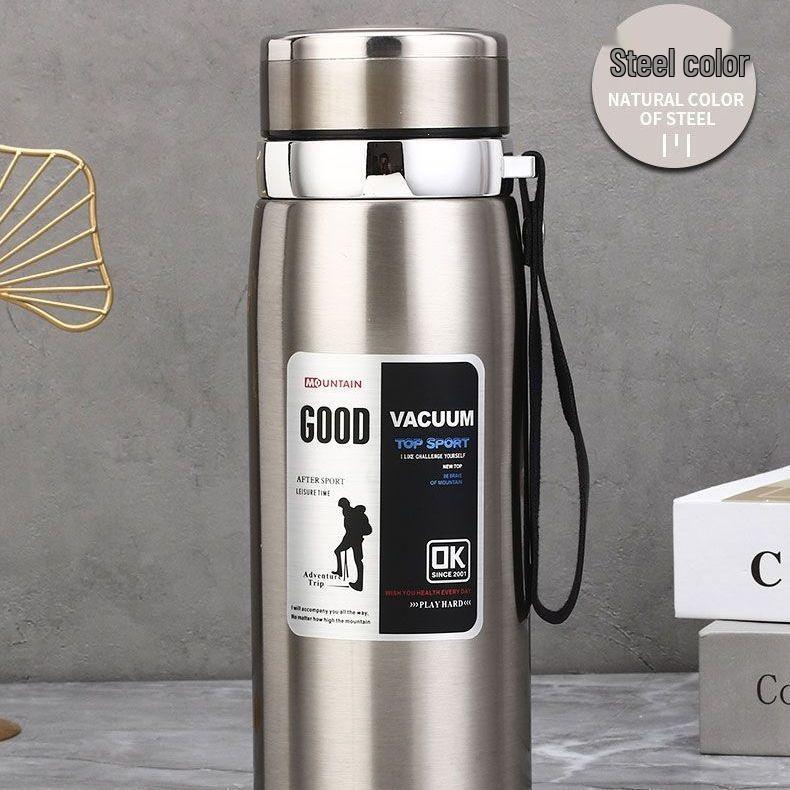 High-Capacity Stainless Steel Tea Brewer - Insulated Cup for Men and Women, Long-Lasting Quality