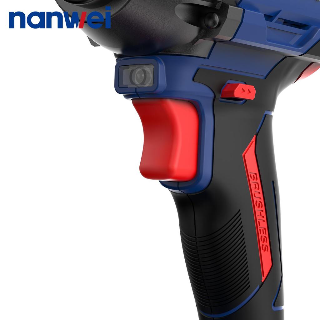 NANWEI 350 Nm Electric Impact Wrench Chuck Diameter 1/2, Maximum Speed 2450 rpm