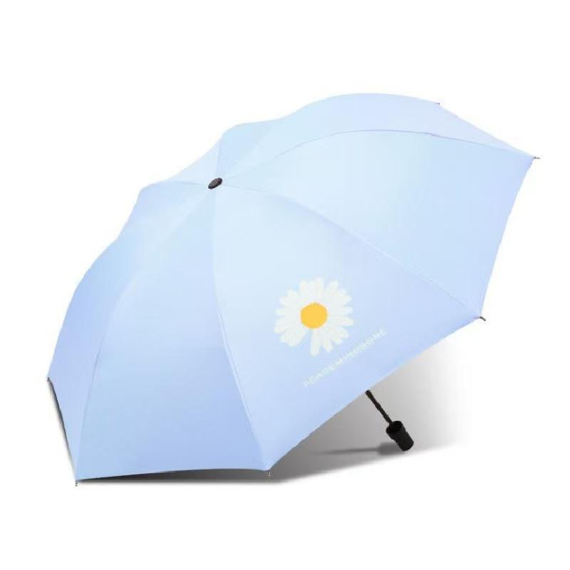 Automatic umbrella UV vinyl sun protection UV sun protection umbrella weather and rain dual-purpose folding advanced sun umbrella wholesale