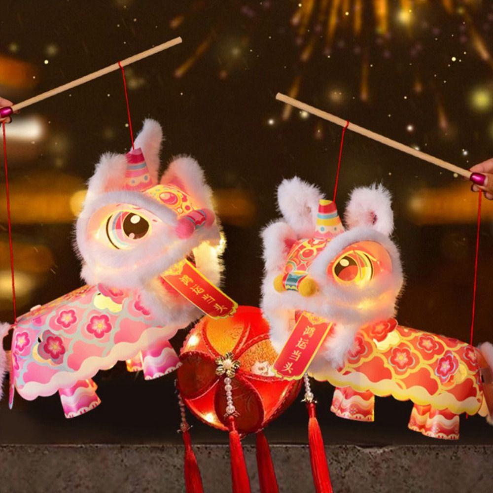 Ancient Style Handheld Lantern Waterproof Luminous Lantern LED Lantern Toys  Spring Celebration