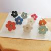 Cable Winder PU Leather Flower Shaped Cable Tie Headphone Stand Wire Organizer Headphone Winding Device