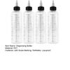 2/3/4 Stück 30/50/100/230 ml Klare Farbflasche mit Skalenmarkierung Nachfüllbare Dosierflasche Leere Quetschflasche mit Glasmischung