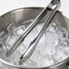 Stainless Steel Ice Tongs with Serrated Grip Heavy-Duty Food Clips for Bars Restaurants Rust-Proof Kitchen Utensils for Ice Cubes Sugar Snacks