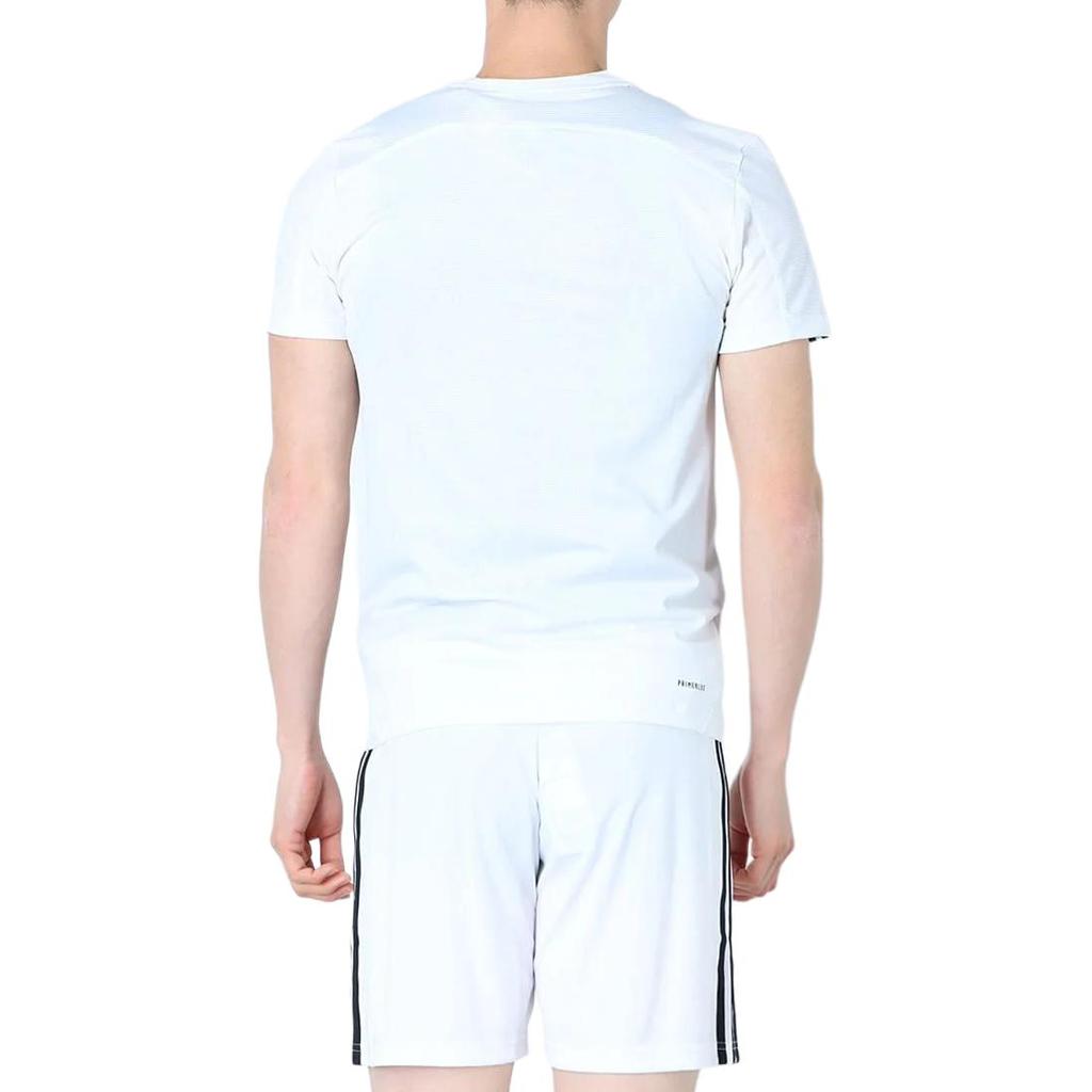 adidas T Shirts Men's White Crew Neck Moderate Straight Fit GQ2164