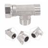 Stainless Material T Adapter 3 Ways Valve Remove Or Clean