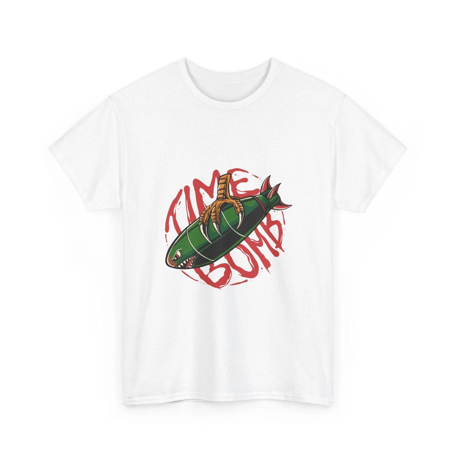 Time Bomb Graphic Tee | Retro Green Bomb illustration, Cool Style, Cotton Tee S