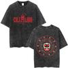 Washed Vintage Game Cult of The Lamb Funny Graphic Tshirt Men Women Casual Cotton Tshirts Mens Oversized Short Sleeve T Shirt