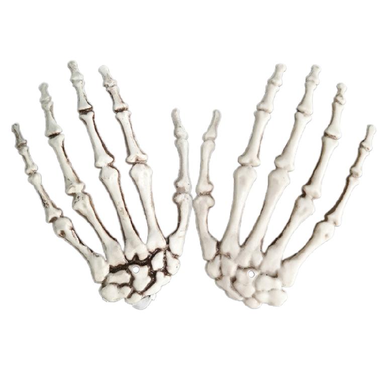 2 Pack Halloween Skeleton Hands Realistic Life Size Severed Plastic Skeleton 1