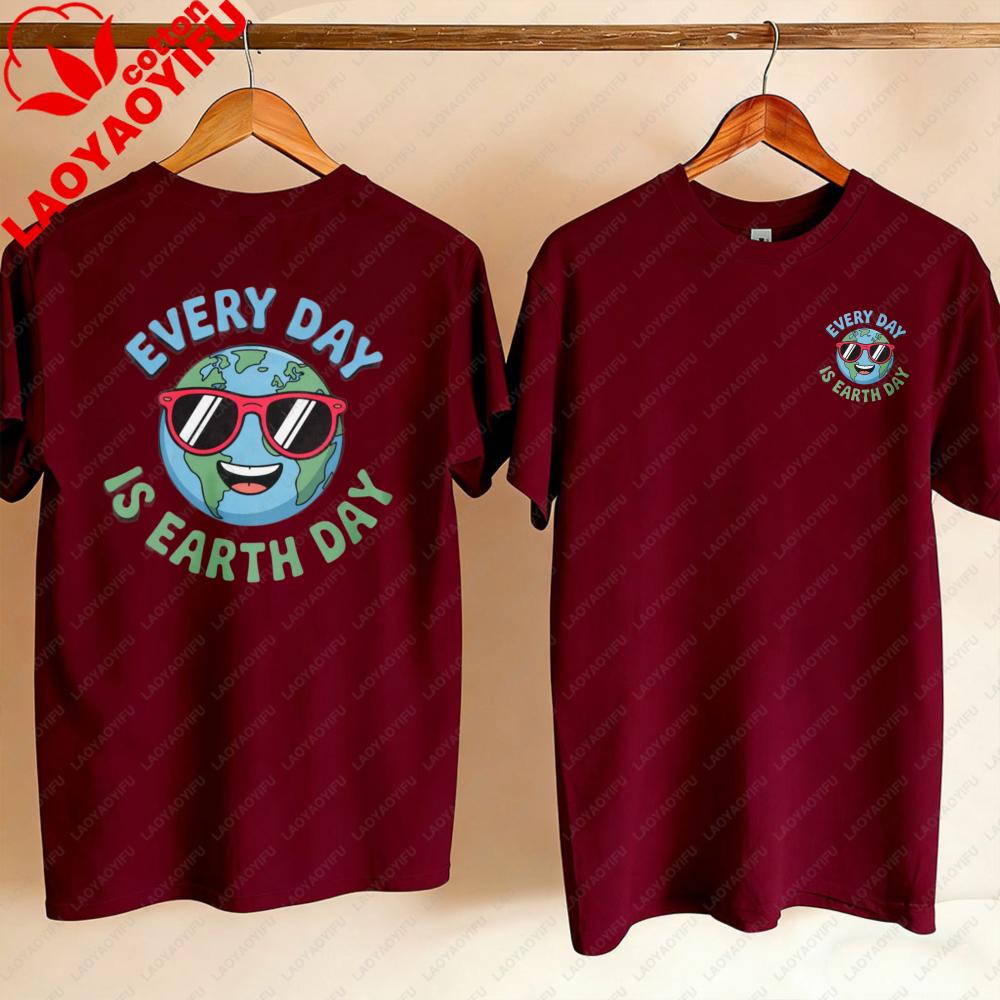 Every Day Is Earth Day Retro Eco Friendly TShirt Save The Planet Tee Nature Lover Gift 90s Style Earth Day 2026 Aesthetic Earth S