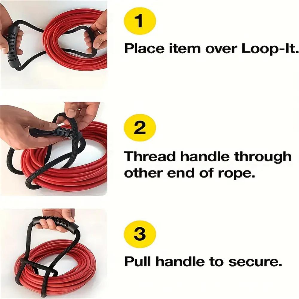 Wire Cable Water Pipe Storage Portable Binding Strap Hose Hanging Storage Nylon Strap with Handle