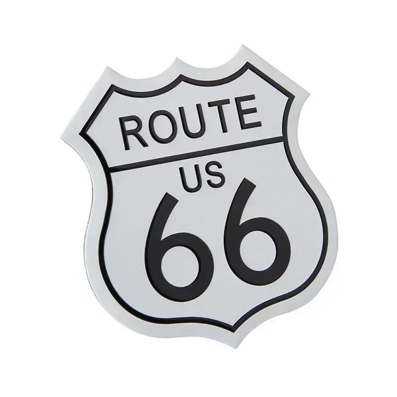 Alloy Car Rear Body Sticker Route 66 Logo Badge for Cadillac SRX Escalade CTS BLS ATS DTS XTS SLS XLR V Deville CT5 Accessories