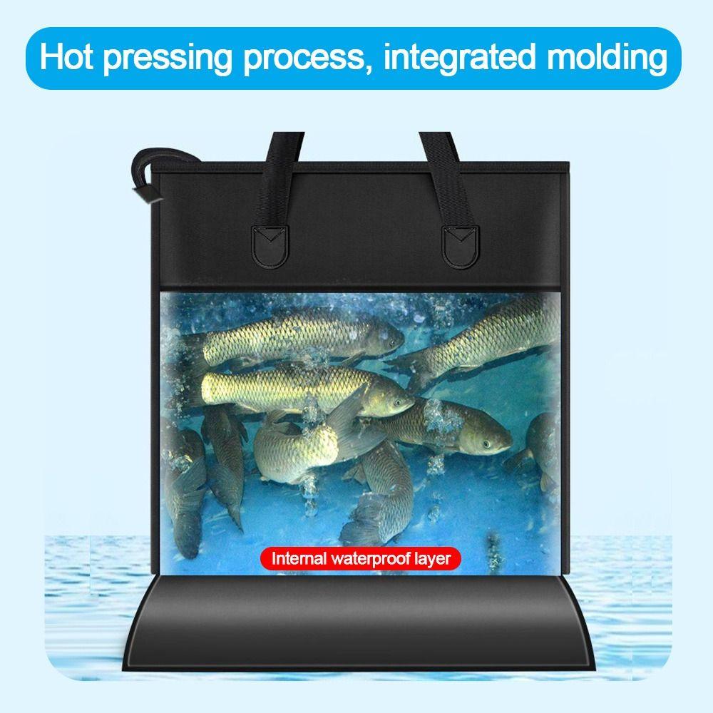 Oxford Cloth Fishing Bag Foldable Fishing Tackle Bag Outdoor Camping Storage Fishing Gear Pouch