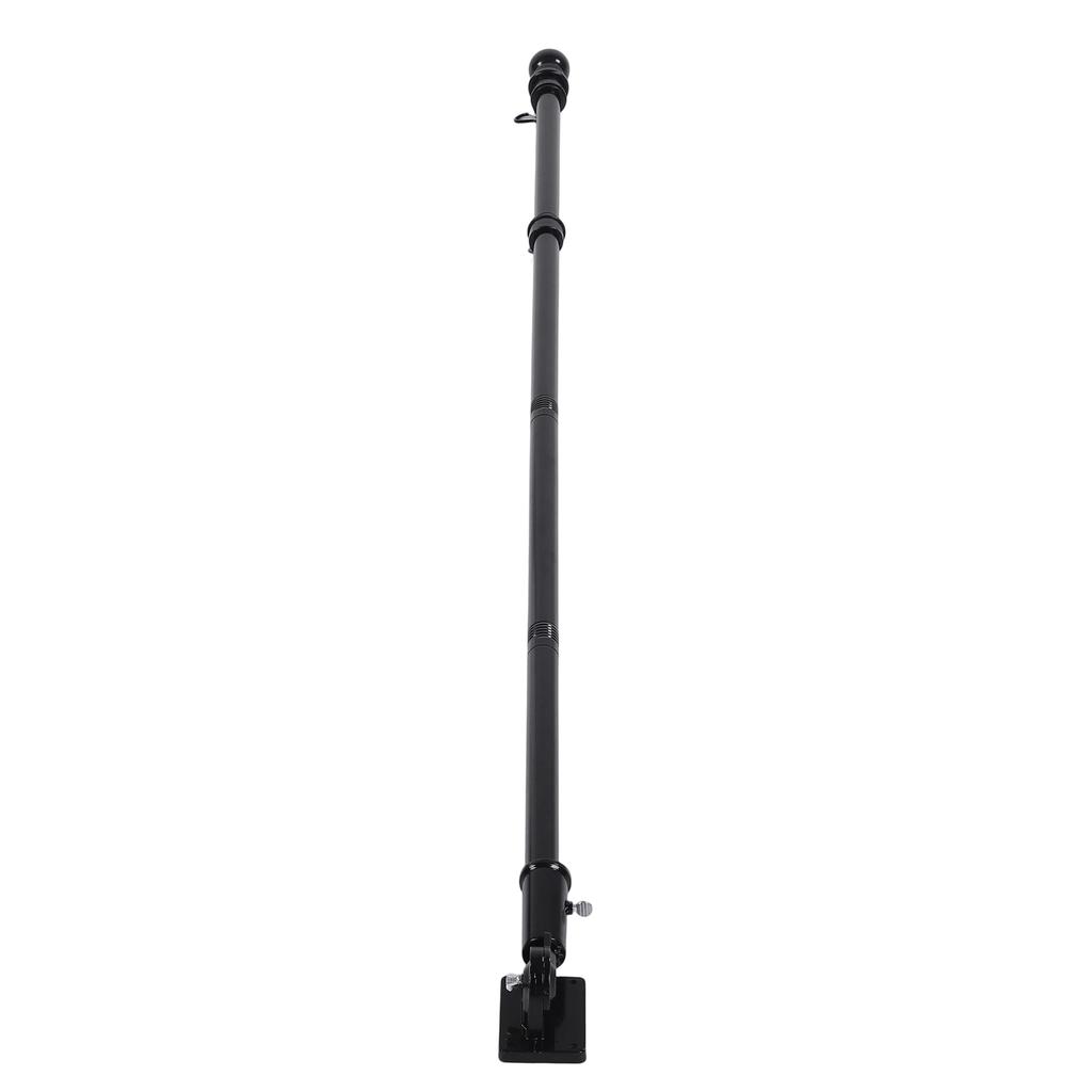 Wall Mounted Flagpole Kit Stainless Steel House Porch Wall Flag Pole Kit Anti Wrap Spinning Flag Pole with Base and