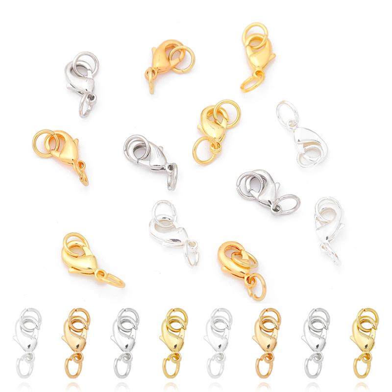 5Sada/taška Bronzová humrová spona Jumping Ring Pro DIY Náhrdelník Náramek Náušnice Příslušenství pro výrobu šperků