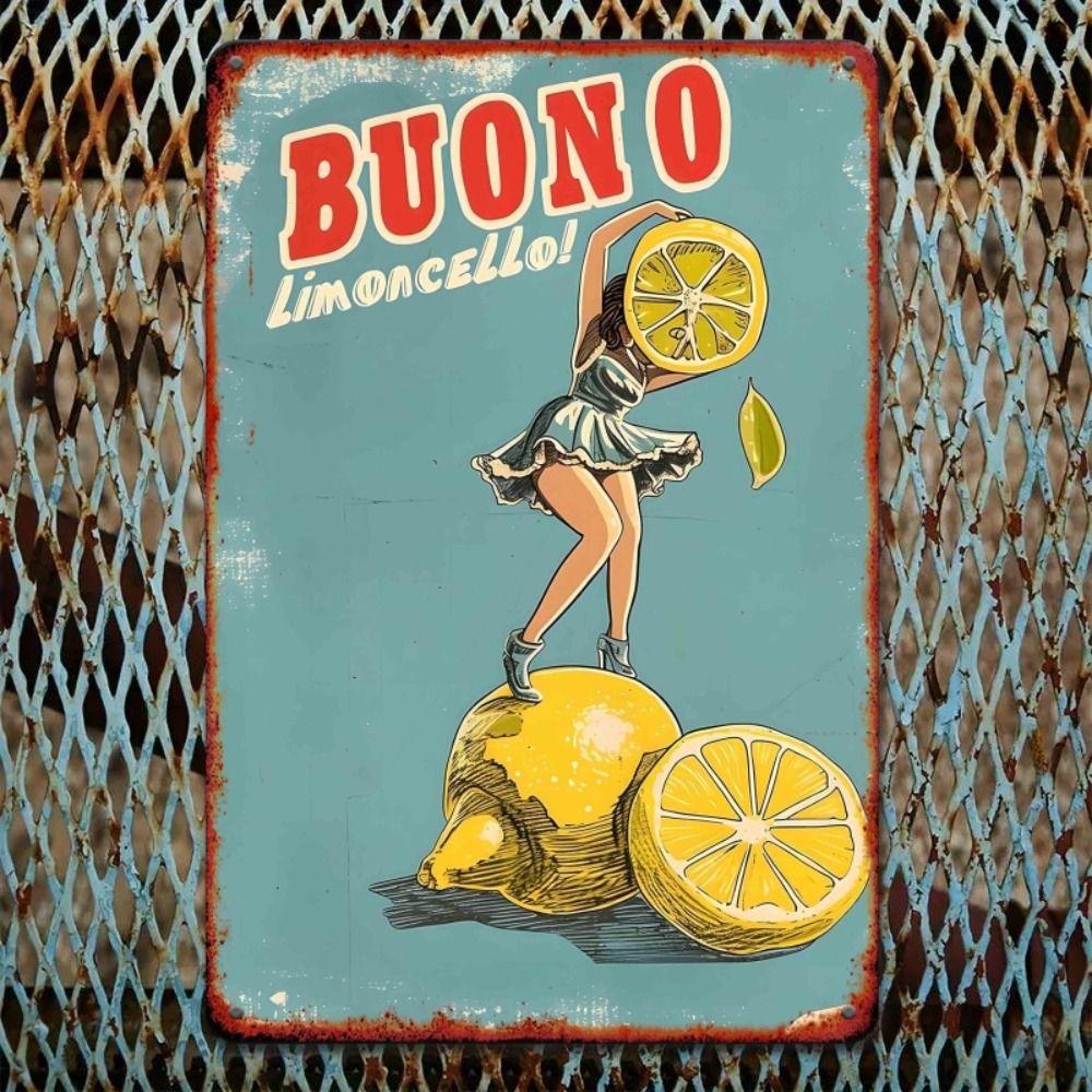 Vintage Metal Tin Sign Campari Red Passion Cocktail Bar Pub Wall Decor 20x30cm
