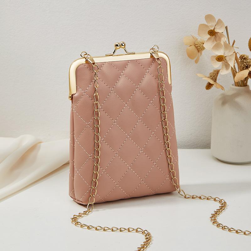 Autumn new women's fashion mobile phone bag casual diamond shoulder bag crossbody wallet one piece