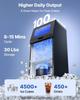 Commercial Ice Maker Machine, 45 Kg/24h with 14 Kg Storage Capacity, Built-in/Freestanding/Under Counter, Stainless Steel Ice Maker with LED Display &