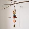 Cartoon Animal Wind Bell Resin Hanging Pendant New Wind Music Pendant  Window Decor