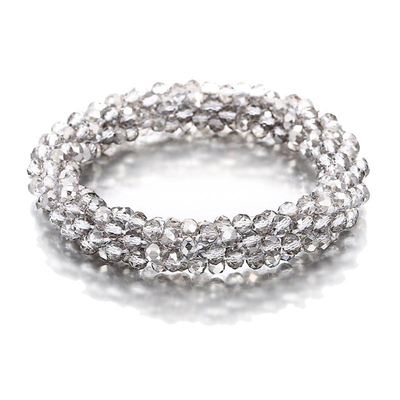 Boho Elastic Bracelets & Bangles For Women Vintage Stretch Bohemian Femme Crystal Glass Beads Bracelets Party Jewelry Gift