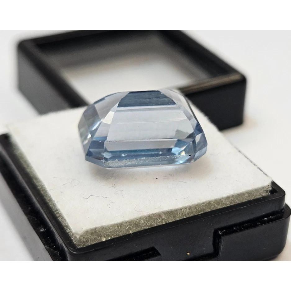 Aquamarine Blue Color Emerald Cut 15-16 Ct Stunning Certified Loose Gemstone