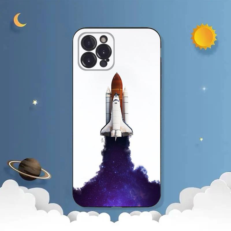 Pouzdro na telefon Space Rocket pro iPhone Samsung Galaxy Redmi Xiaomi Oppo OnePlus Note SA 7 8 9 10 11 12 13 14 20 21 22 23 53 54 Pro Max Ultra TPU Soft
