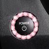 Rhinestone Car Engine Start Stop Decorative Ring Ignition Engine Button Diamonds Ring Stickers Ignition Ring Interior Decoration