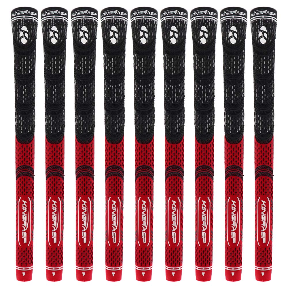 

Гольф-грипсы с резаком для гольф-клуба для мини-набора из 9 штук без спины, детали, противоскользящая резина, айроны, линия, средний/стандартный размер, грипса, (красный)