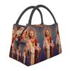 Nicolas Cage, Saint Nicolas Of Cage Insulated Lunch Bag for Women Bento Storage Food Boxes Cooler Thermal Lunch Box Tote