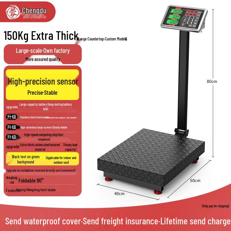 2025 Electronic Table Scale - New 300kg/150kg Commercial Weighing Model