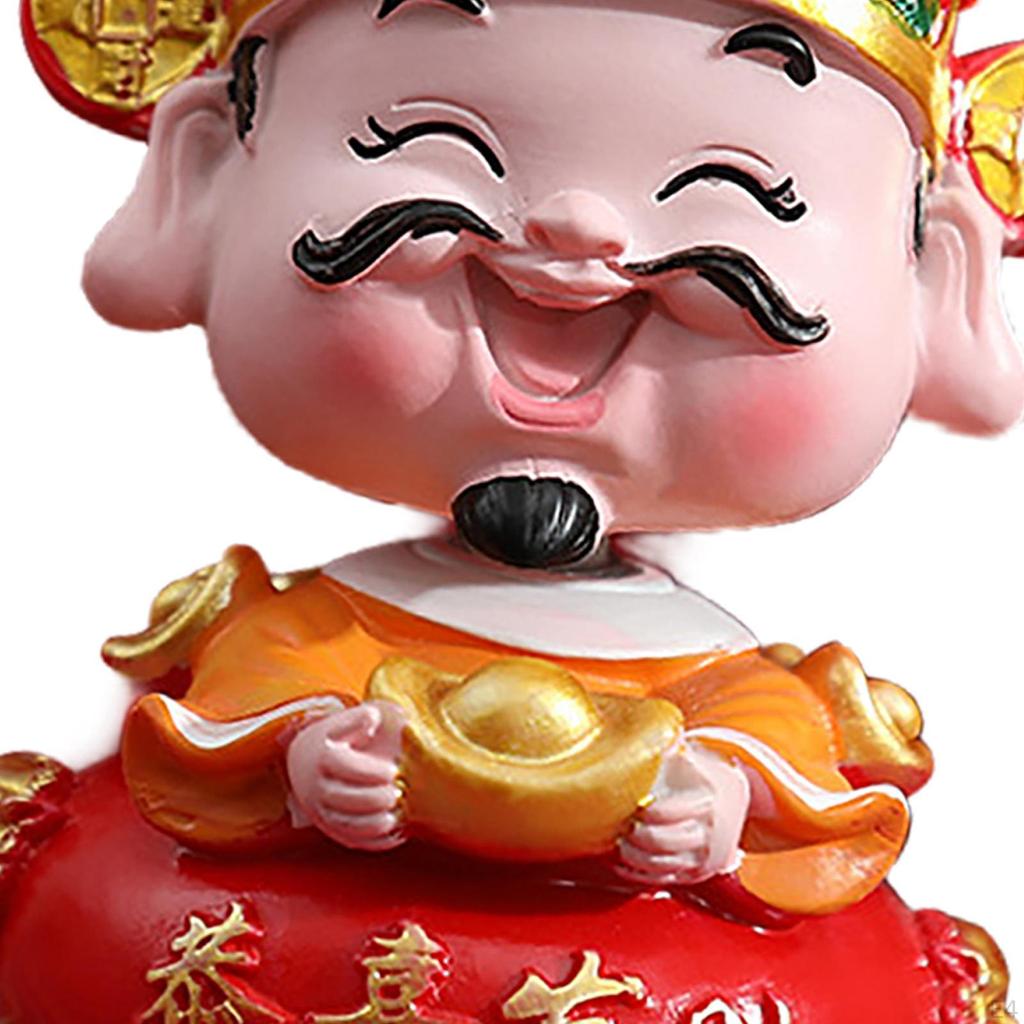 Chinesische Figur Gott des Reichtums Statue Sammlung Handwerk Feng Shui für Wohnzimmer Einweihungsgeschenk