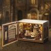 CUTEROOM Dollhouse for Wooden DIY Miniature Kit Magic Perfect for Interior Decoration Kids, [Fantastic Toy] School, (MINI110)