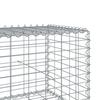 Vidaxl Gabion Basket with Lid, 1000X100X50 Cm, Galvanized Iron