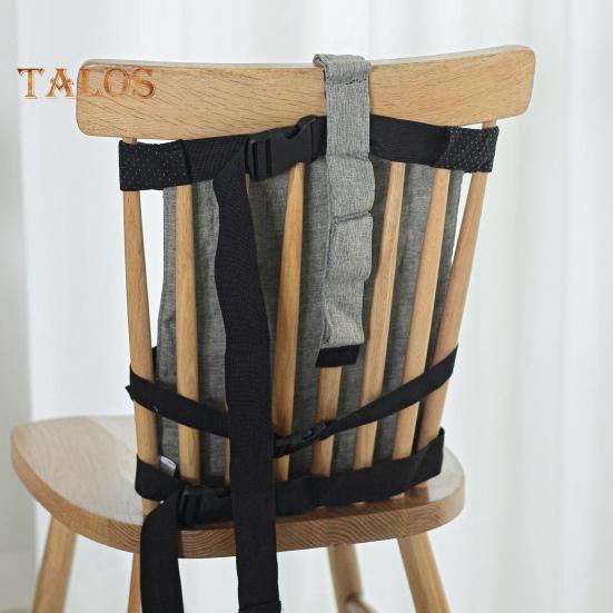 Toddler Booster Seat with Safety Buckle Adjustable Wear Resistant Foldable Dining Table High Chair Travel Booster Seat for Kids