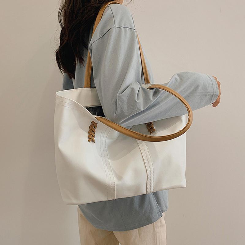 Kadın Büyük Kapasiteli Tote Çanta Moda Pu Deri Düz Renk Günlük Fermuarlı Omuz Çantası MIT